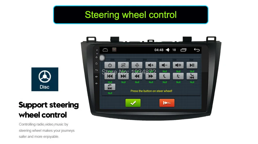 Top Funrover 9" 2 din car dvd radio recorder multimedia for MAZDA 3 mazda3 2010-2013 android 8.0 wifi gps stereo navi headunit video 23