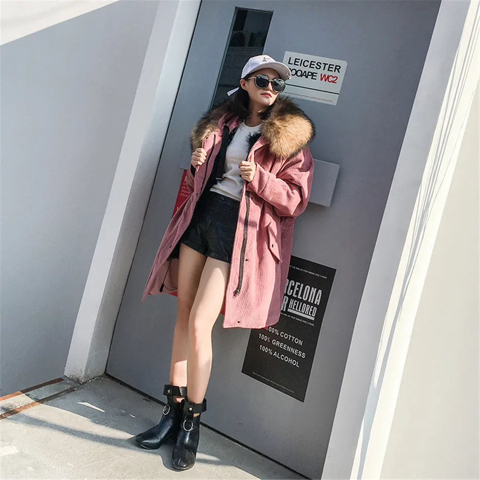 

Raccoon fur hood parka coat hood trim suede jacket rex rabbit fur lining plus size 5xl 6xl fur coats xxl fur hood