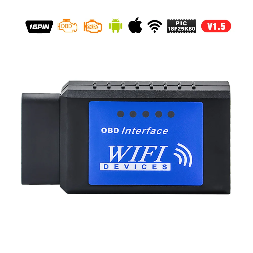 Супер Мини ELM 327 Bluetooth V2.1 OBDII автоматический сканер elm327 wifi v1.5 работает на Android/IOS ELM327 USB Mini 100 шт./лот - Цвет: WIFI V1.5