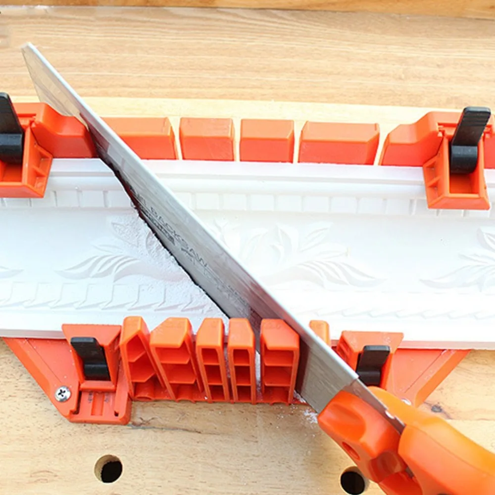 Многоцелевой косой зажим Miter Box разный угол пилы Регулируемый Backsaw
