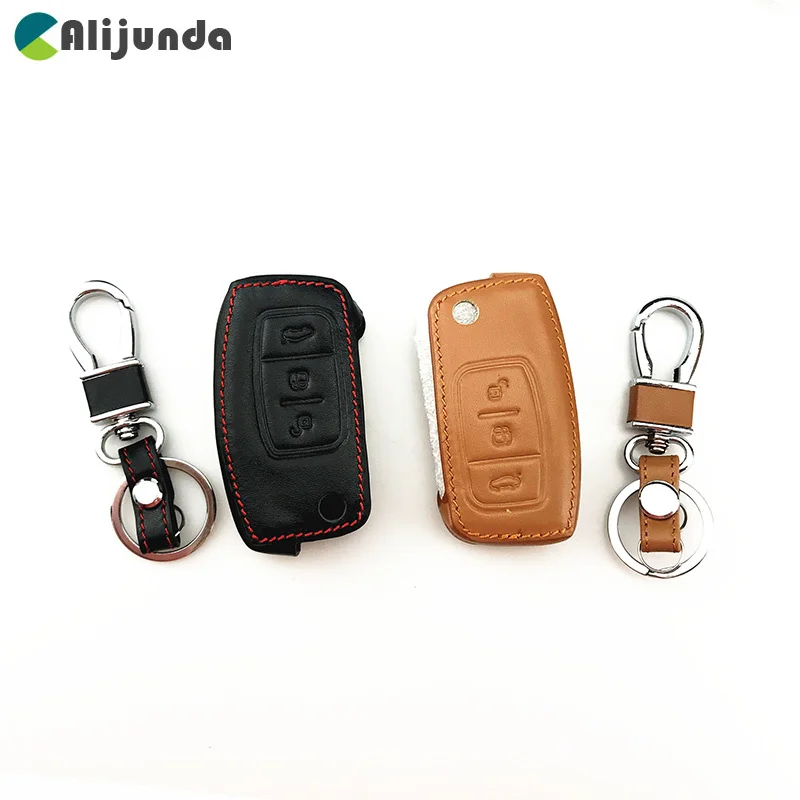 Новинка кожаный чехол для автомобильных ключей Ford Focus 2 MK2 Ecosport Fiesta автомобильные
