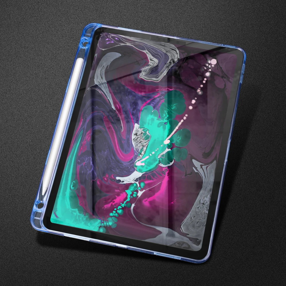 Чехол DOWSWIN для iPad Pro 11 2018 мягкая прозрачная задняя крышка из ТПУ чехол с держателем