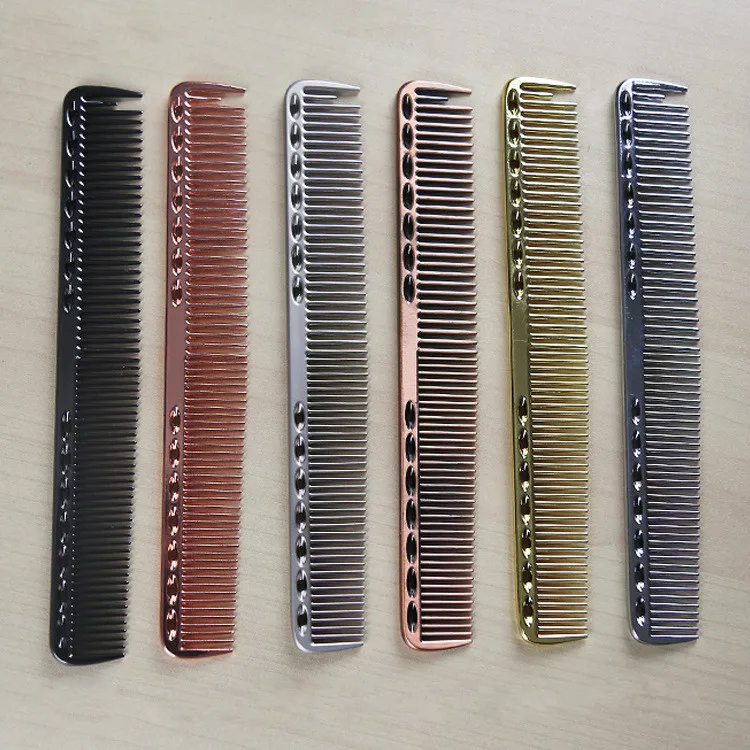 

2019 Stainless Steel Professional Salon Hair Hairdressing Anti-static Barbers Comb Drop