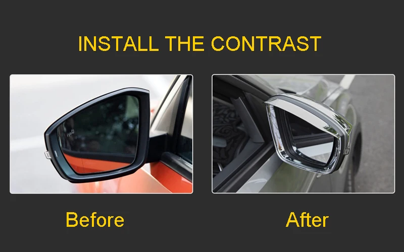 For-VW-Volkswagen-T-ROC-2017-2018-ABS-Chrome-Rearview-Mirror-Eyebrow-Cover-Decoration-Trim-2pcs