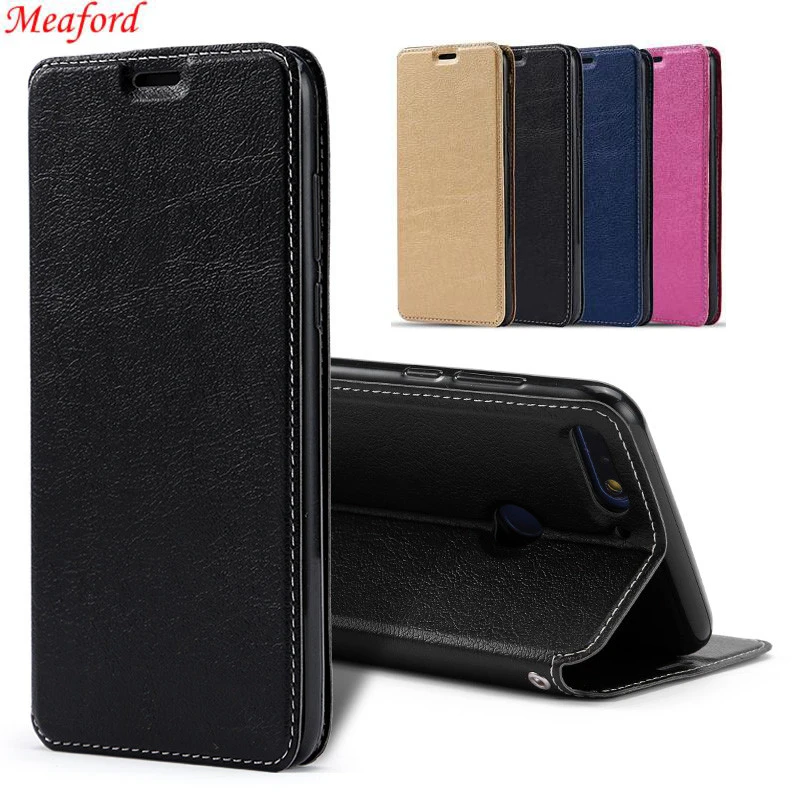

Magnet Case For Huawei Honor 7C 7A Case PU Leather + Silicon Back Cover For Coque Huawei P20 lite P Smart Case Flip Wallet Case