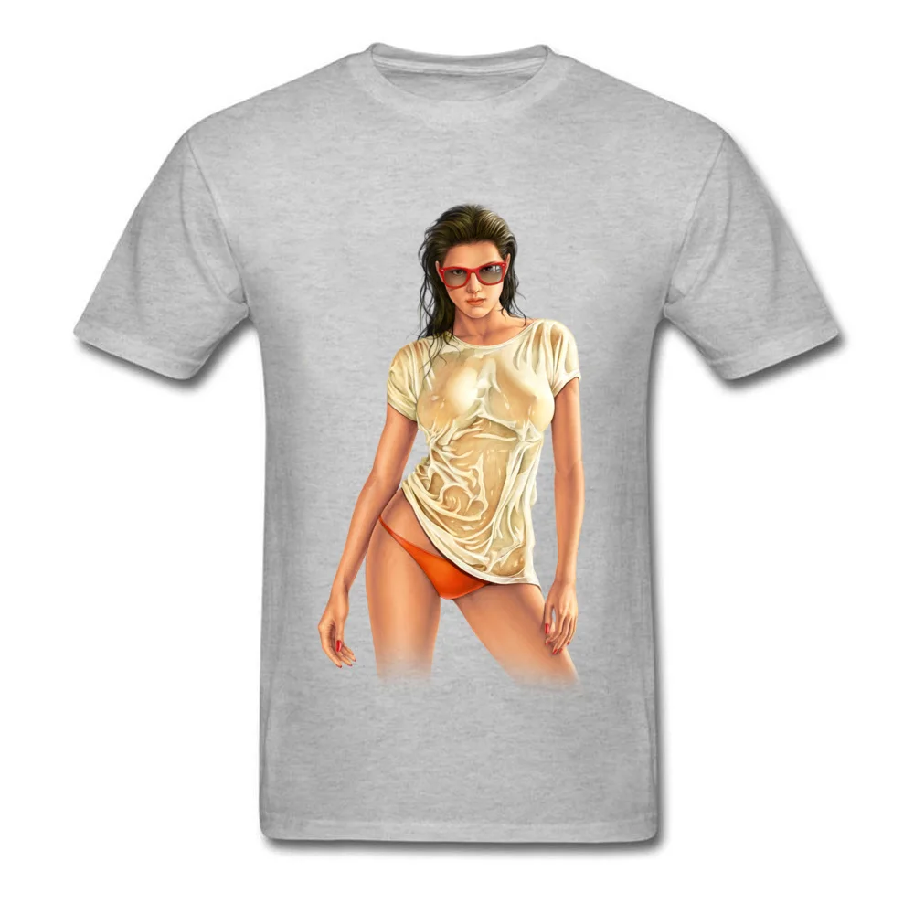Sensual Lady 333 Tops Shirt Dominant O-Neck Casual Short Sleeve 100% Cotton Man T-Shirt Casual Sweatshirts Top Quality Sensual Lady 333 grey