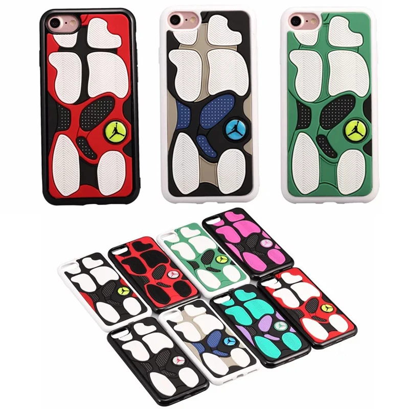 2018 New 3D Jordan stripe Sneaker Sole Rubber Phone Cases