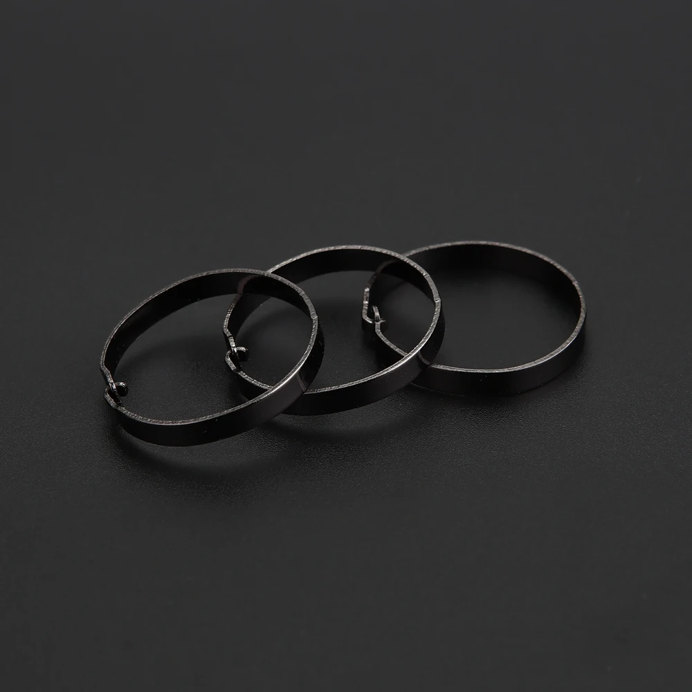 5Pcs 20/30mm Metal Ring Binder Loose Leaf Book Hinged Rings Black Keychain Album Scrapbook Craft Circle Photo Album Split metal ring binder,metal binder ring,book binding supplies