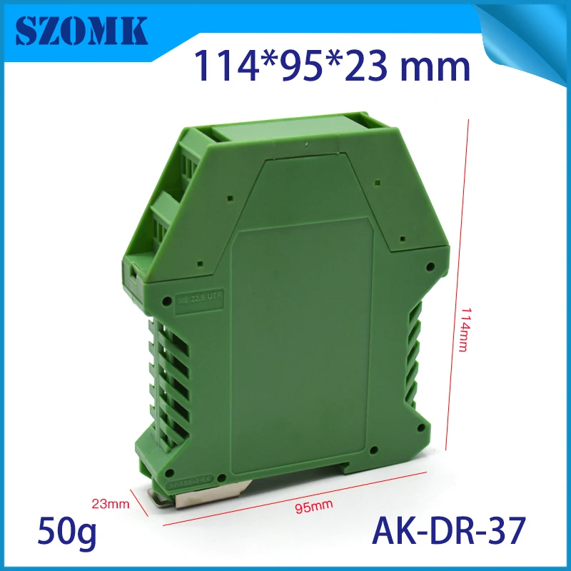 1 шт 114*95*23 мм szomk Зеленый abs Материал din-рейка platic корпус управления коробка