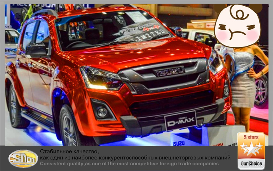 SNCN светодиодный дневные ходовые огни для Isuzu D-MAX V-Cross Limited Blade передняя противотуманная фара drl