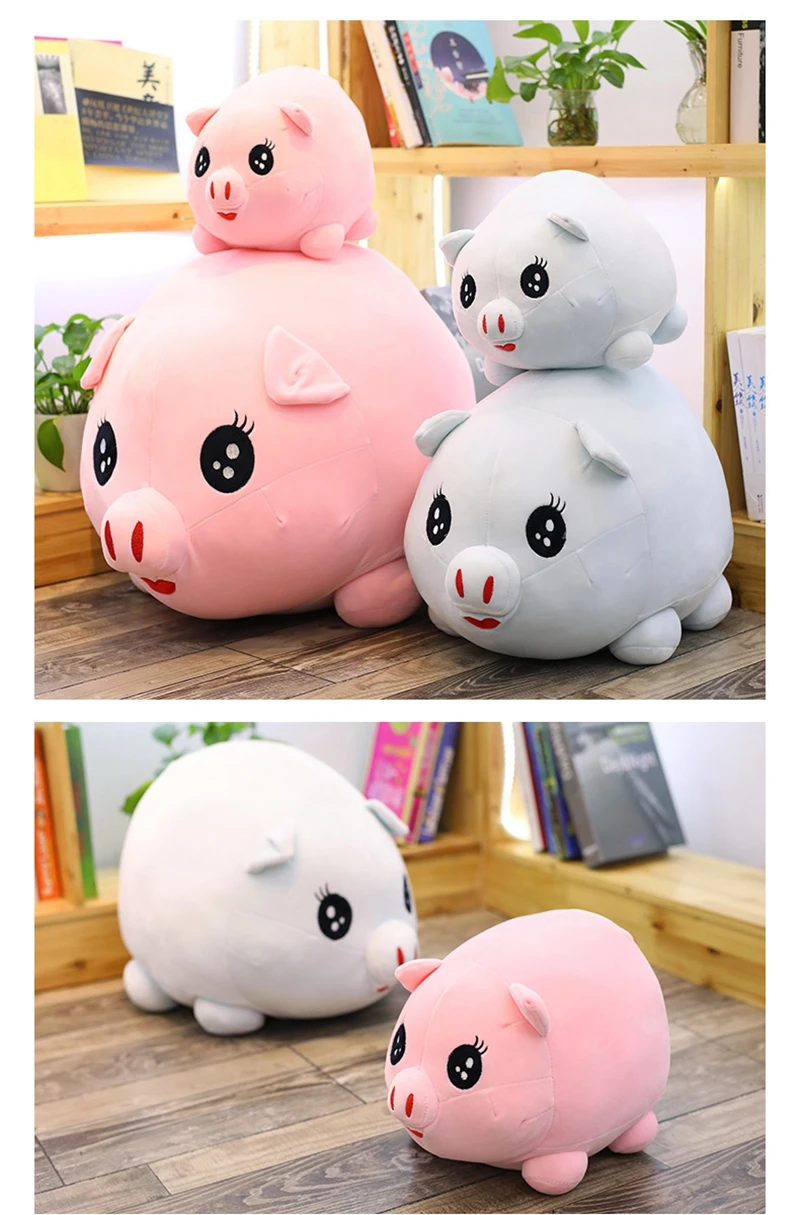 pop naughty pig plush doll big soft stuffed fat pink piggy round pigs toy animals pillow for children gift 28inch 70cm DY50316 (13)