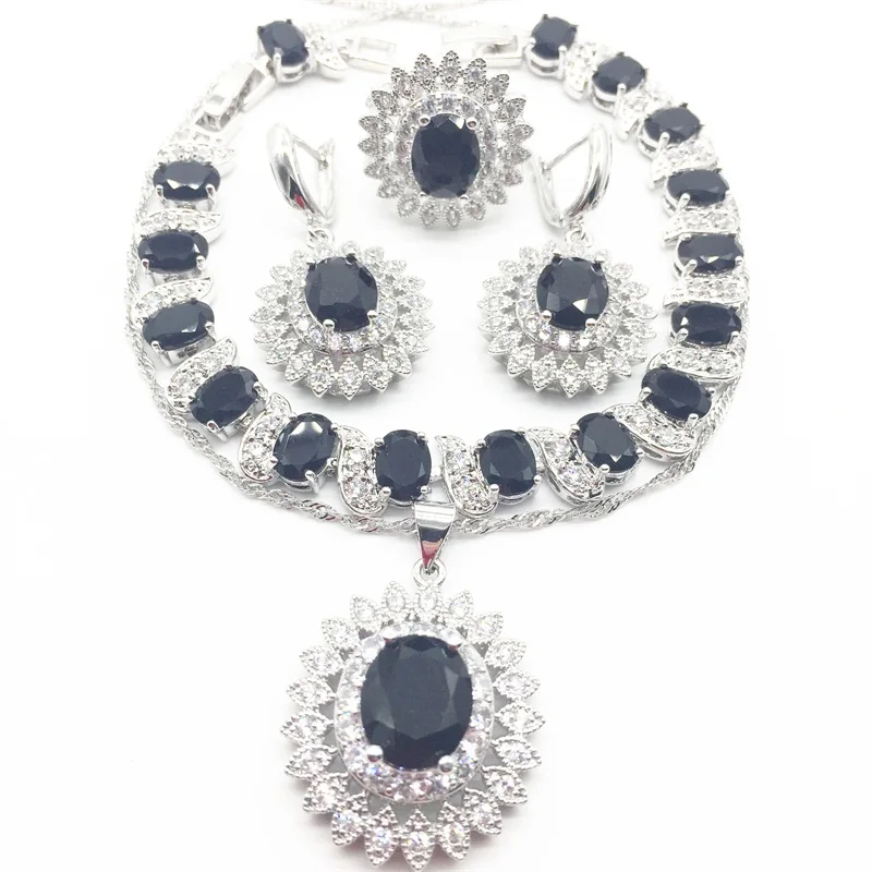Женский ювелирный комплект из колье серёг кольца и браслета|crystal jewelry set|jewelry