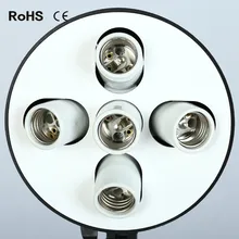 Estúdio de fotografia de 5 em 1 E27 Base de Suporte da Lâmpada Padrão tomada de Luz Fotografia Suporte Da Lâmpada de luz do Adaptador do Bulbo para a Foto estúdio
