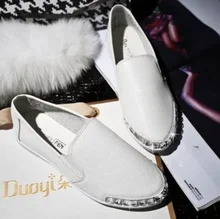 Free shipping new fall shoes flat stones set foot loafers casual shoes white shoes female models