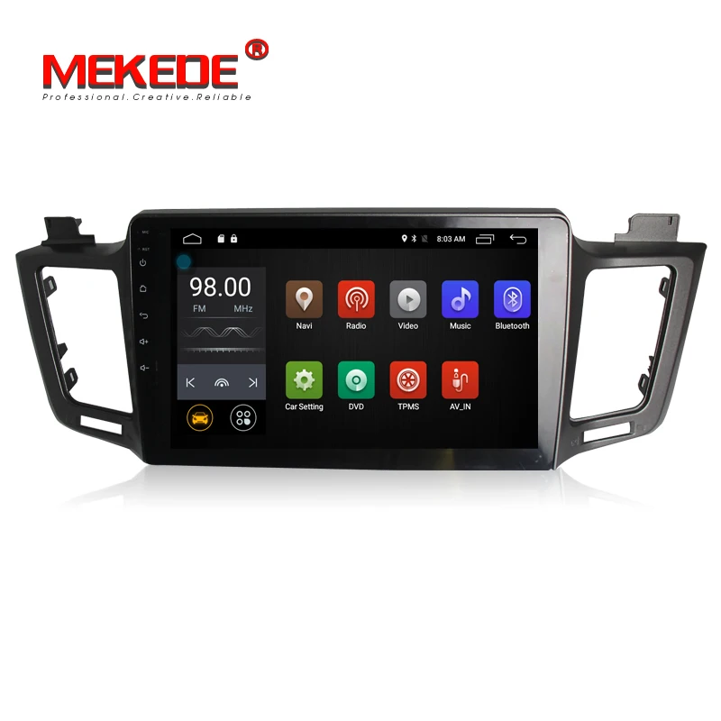 10.1&quot 1024*600 screen 4G SIM lte Car DVD Multimedia Player Radio For Toyota RAV4 2013 2014 2015 2016 2017 android 7.1 2G RAM |