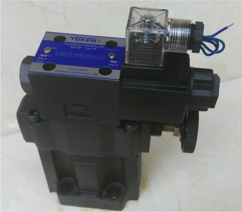 YUCI YUKEN overflow valve S-BSG-10-3C with low noise high pressure solenoid valve