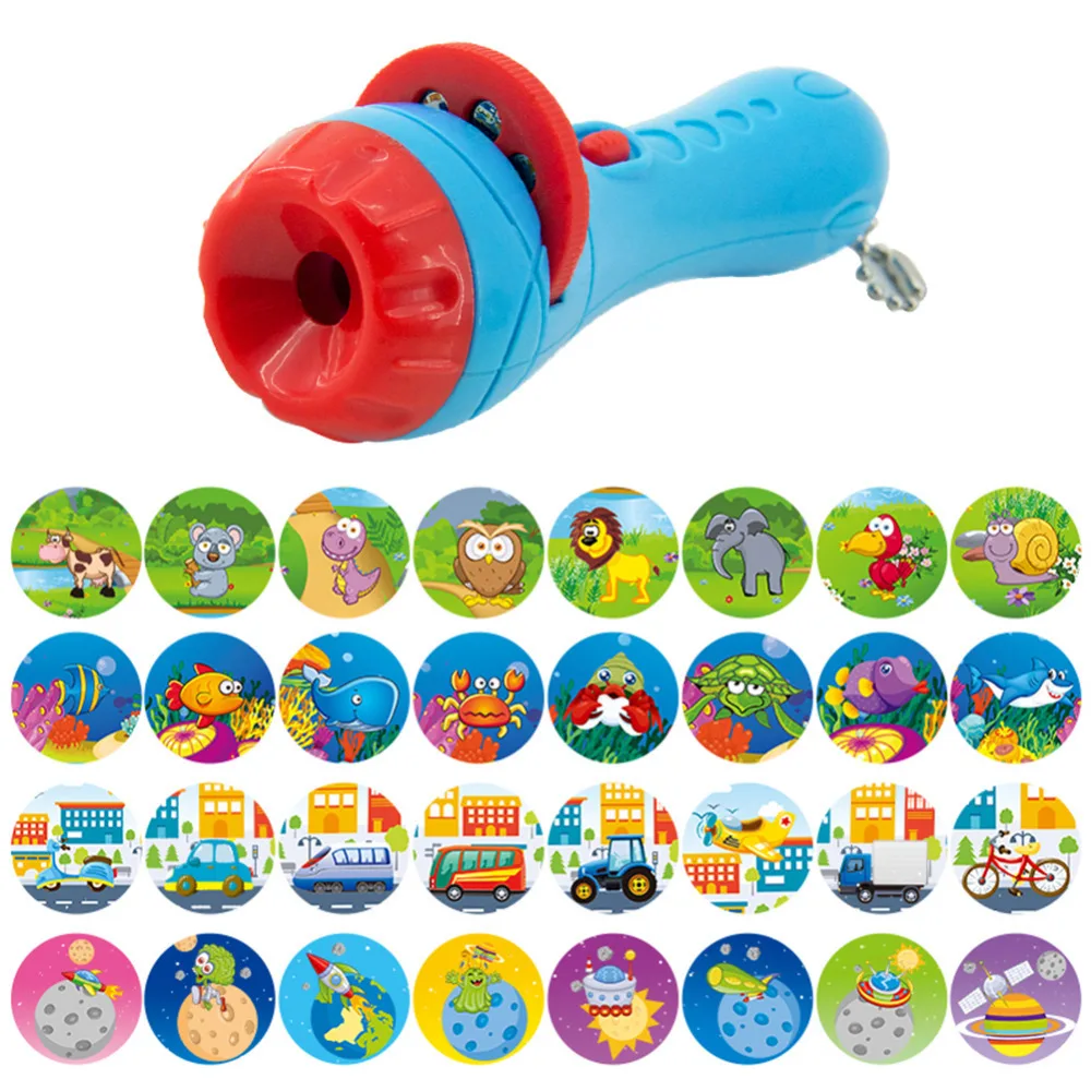 Slide Projector Kids Story Flashlight Toy Projector Lamp