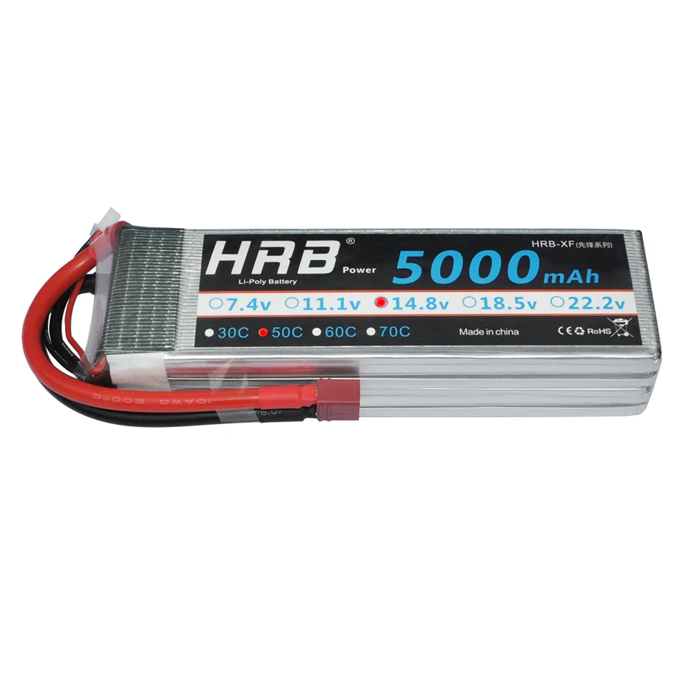 Аккумулятор hrb lipo 4S 14,8 V 5000mAh 5200mah 6000mah 8000mah 10000mah 12000mah 16000mah 22000mah mAh 50C для радиоуправляемого вертолета квадрокоптера