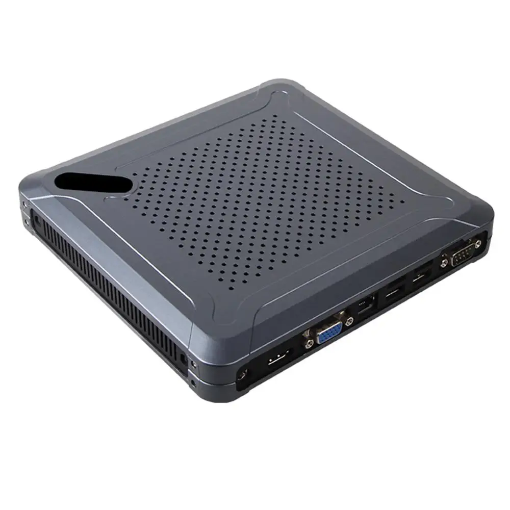 Fanless Mini PC,Desktop Computer,Intel Celeron Quad Core J1900,Windows 10/Ubuntu,[HUNSN BH06L],(COM/VGA/HD/LAN/6USB2.0/2USB3.0)