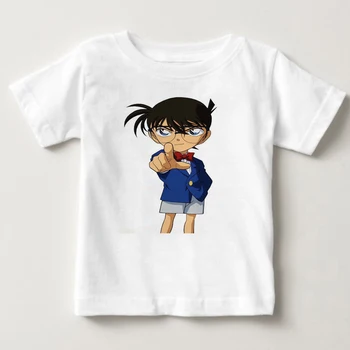 

New Anime Manga 6 Style Detective Conan Cosplay T Shirt Mesh Tee summer top baby boy and girl White short sleeves clothes MJ