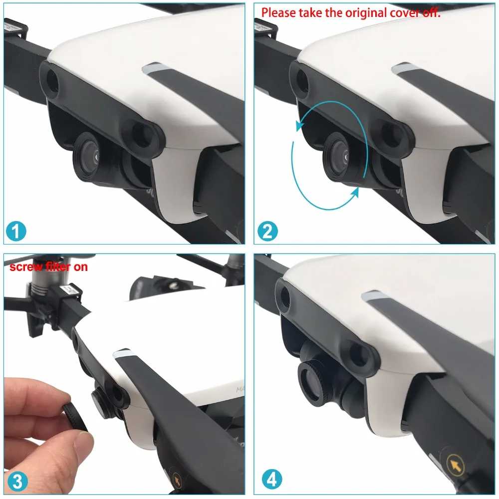 Комплект воздушных фильтров Neewer DJI Mavic 6 шт. UV CPL ND4/PL ND8/PL ND16/PL ND32/PL|Фотофильтры для