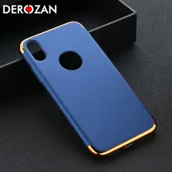 DEROZAN Пластик чехол для iPhone 7X6 6s плюс 5 5S SE iPhoneX 10 Крышка OnePlus 5 т 5 матовый телефон сумка покрытие задней крышки