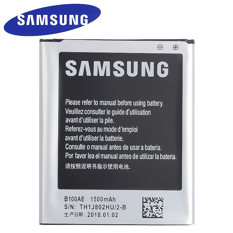 Оригинальный аккумулятор Samsung для Galaxy Ace 3 S7270 S7272 S7260 S7262 G318 S7273 B100AE 1500