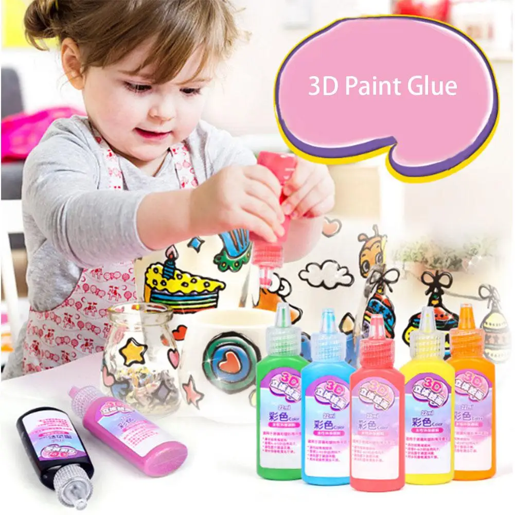 Забавная игрушка для детей DIY 3D клей-краска для стеклянного окна украшение красочная художественная краска DIY игрушка для детей
