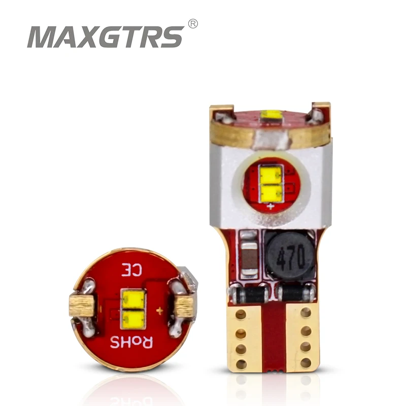 

2x Super Bright T10 W5W 12 SMD CSP CHIP 168 194 Canbus No Error Car LED Auto Clearance Door Reading License Plate Lamp Bulbs