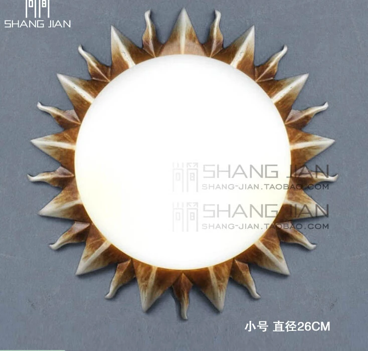 European Retro Ceiling Lights For Kits Room American Roman Sun European Retro Ceiling Lights For Kits Room American Roman Sun Lamp Glass Shade Decoration Kitchen Fixture 110 240v In From