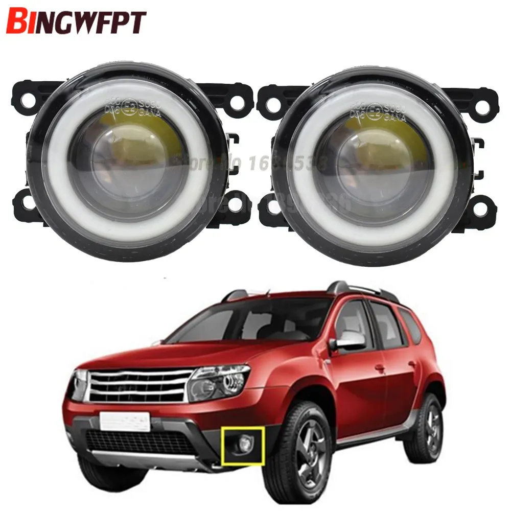 

2pcs (Left+Right) Angel Eye car-styling Fog Lamps LED Lights For Renault Duster MEGANE 2/3/CC Fluence Koleos SANDERO STEPWAY
