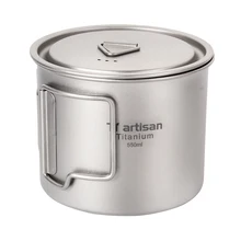 Tiartisan Titanium Cup 550ml Outdoor Camping Ultralight Coffee Mug Portable Picnic Drinkware with Lid Ta8310Ti Tiartisan Titanium Cup 550ml Outdoor Camping Ultralight Coffee Mug Portable Picnic Drinkware with Lid Ta8310Ti