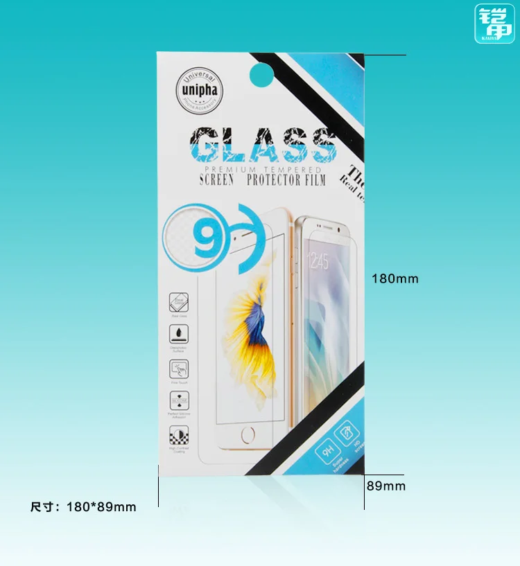 1000 шт. защитная пленка из закаленного стекла 9H для iPhone 7/ 6SE Samsung Note 7|packaging box design|box