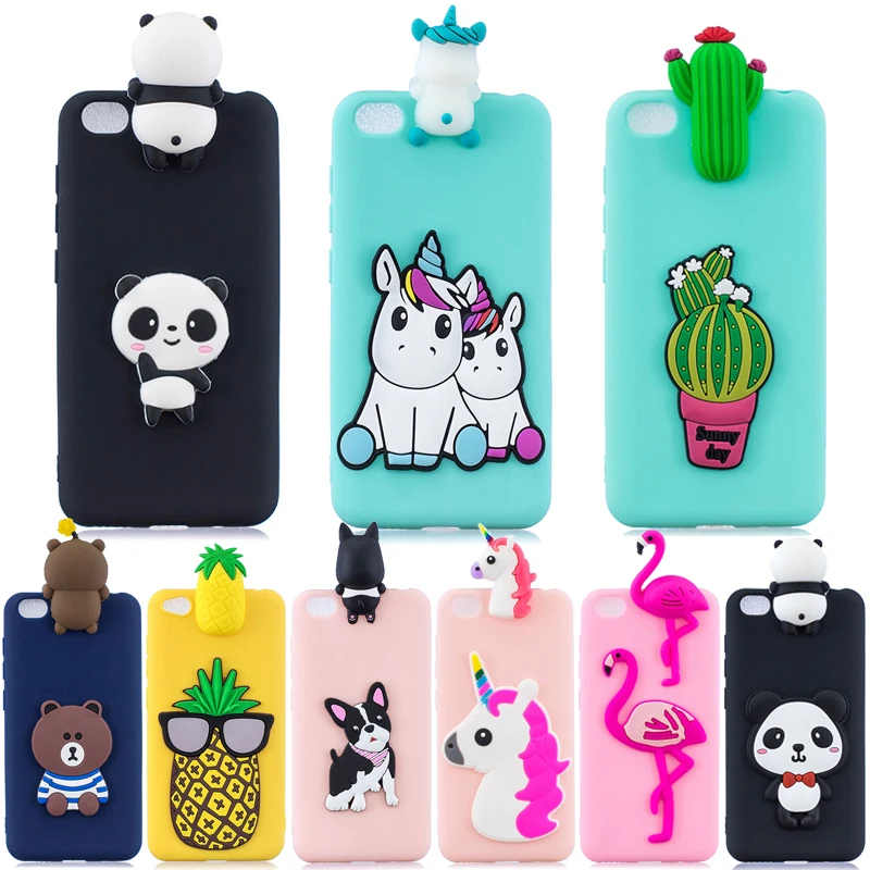 

Xiaomi Redmi Go Case on for Coque Xiomi Xiaomi Redmi Go Cover Cartoon 3D Unicorn Panda Doll Toys Soft TPU Silicone Phone Cases