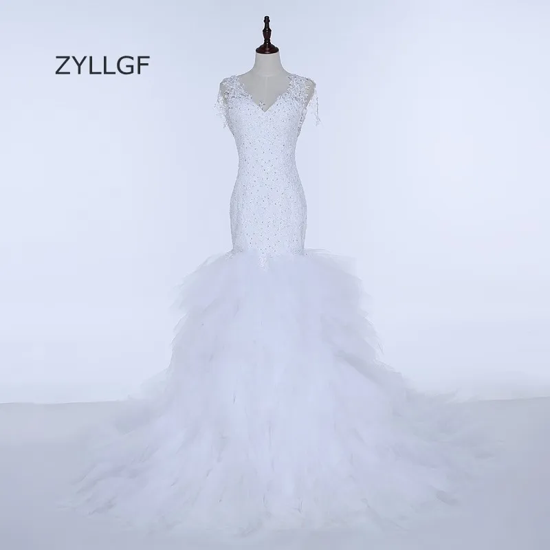 ZYLLGF Vestidos De Boda платье для мамы в греческом стиле кружевное фатиновое Русалочки с