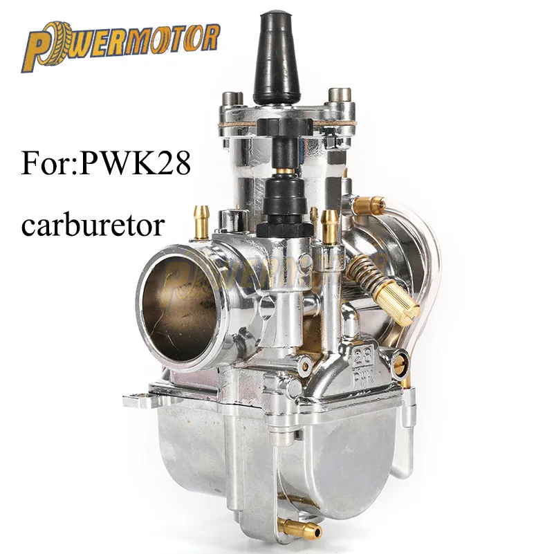 

28mm Silver Carburetor for PWK 32 Maikuni Model with power jet 75-125cc Motorcycle Scooter UTV Motorcycle ATV universal