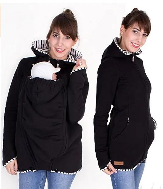 

Warm Cotton Women's Maternity Carrier Baby Holder Jacket Kangaroo Carrier Baby HolderJackets Hoodies Outwear Pregnancy Coat