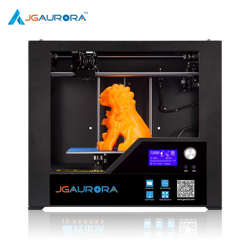 JGAURORA 3d Printer, 3d-printer pla/abs, Metal Frame 3d impresora manufacturer in shenzhen China with Free Shipping