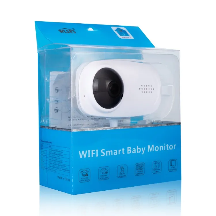 WIFI Smart Baby Monitor with Wide Angle Monitoring Night Vision Motion Detection Free APP Mobile Alarm, Message Push & Sharing_7_1