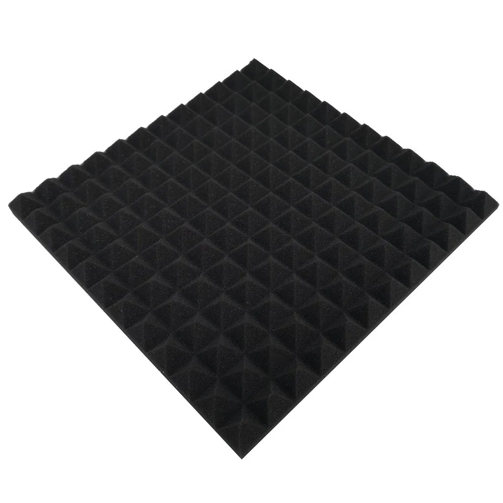 Обои 30x30 см пенная панель Звукопоглощающая губка студия KTV Звукоизоляционная настенная бумага d90502 - Цвет: Черный