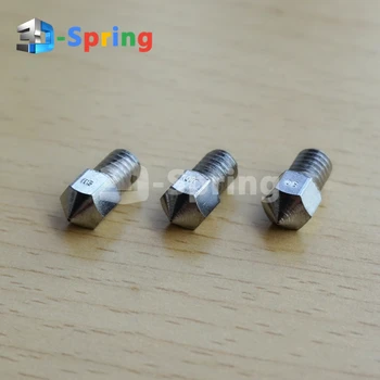 

M6 Nozzle Stainless steel 0.3mm 0.4mm 0.5mm 0.6mm For 3D Printer 1.75mm 3mm Filament Print Head