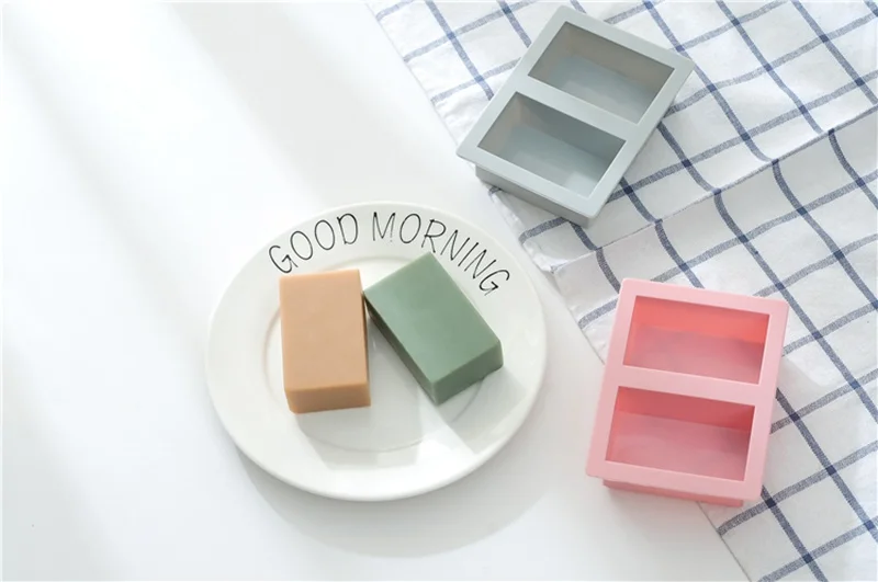 

1PC Soap Mold Silicone Craft DIY Soap Making Mould Fondant Cake Decoration Hand Made Kitchen Accessories Cuboid Shape Molds