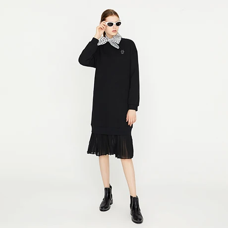 knee length sweatshirt