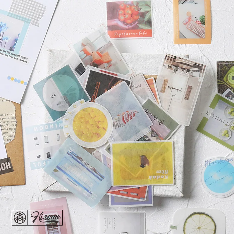 

40pcs/pack Travel Paper Decorative Sticker Photo Series DIY Handmade Gift Card Photo Album Scrapbook Diary Decoration Sticker