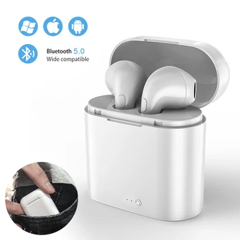 

i7s TWS Wireless Earphone 3D Bluetooth Headphones With Mic Stereo Android Headset For Iphone Xiaomi Mini With Charging Box Sport