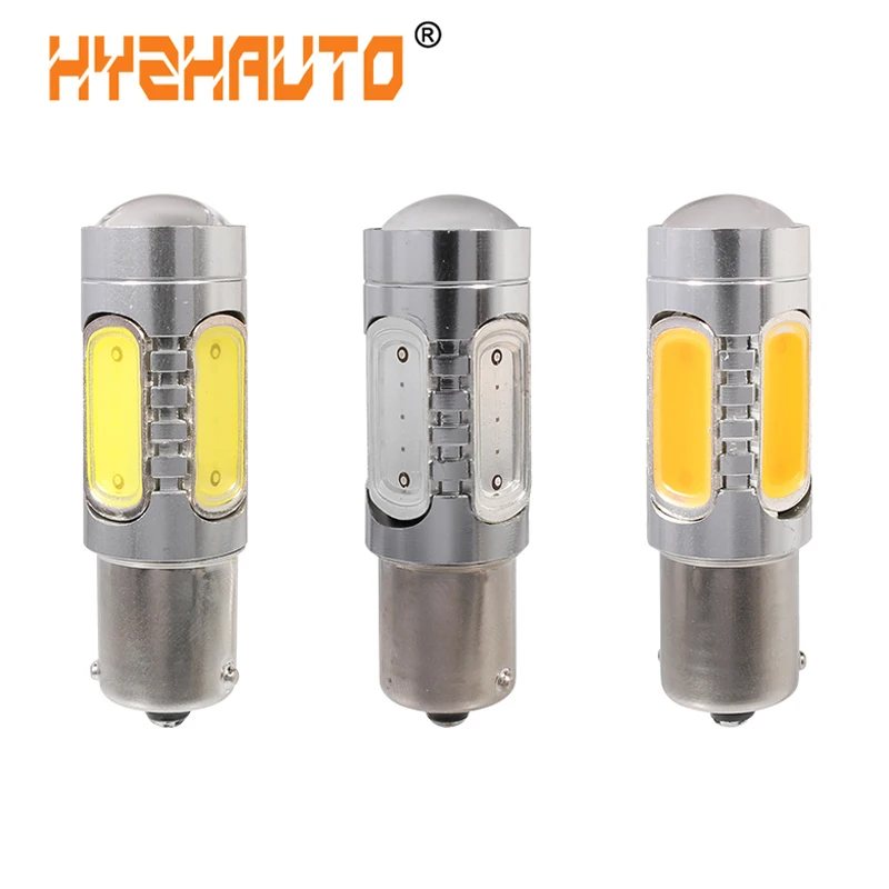 1 шт. 1156 BA15S BAU15S PY21W P21W светильник ная лампа COB 7 5 Вт Светодиодная автомобильная