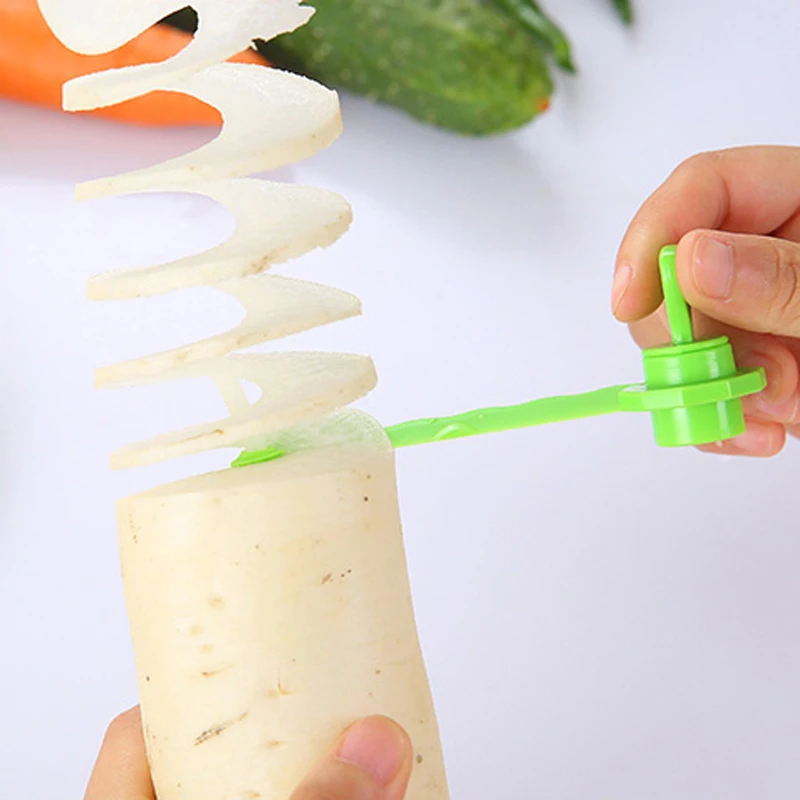 

YTE Carrot Spiral Slicer Kitchen Vegetable Cutting Models Potato Cutter Cooking Accessories Home Gadgets Spiral Slicer Cutter