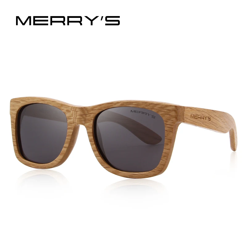 Kopen MERRYS ONTWERP Mannen Vrouwen Houten Zonnebril Retro Gepolariseerde Zonnebril HAND MADE 100% UV Bescherming S5140
