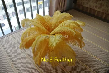 

Wholesale -100pcs 12-14inch(30-35cm) gold Ostrich Feather plumes Wedding centerpiece party centerpieces home decor