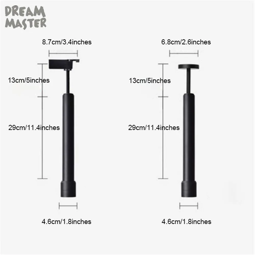Industiral 7 Вт Cree LED zoom дорожное освещение 10 70 градусов масштабируемое 2 провода трек